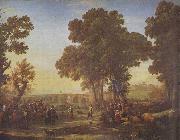 Claude Lorrain Village Fete oil painting